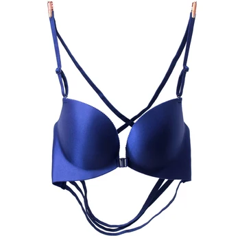 Front Buckle Adjustment Type Pure Color Glossy Simple Lingerie Deep V Backless Sexy Thin Section Summer Comfortable Gathered Bra
Front Buckle Adjustment Type Pure Color Glossy Simple Lingerie Deep V Backless Sexy Thin Section Summer Comfortable Gathered Bra