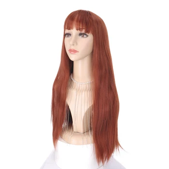 JINKAILI Long Straight Hair Red Orange Color Synthetic Wigs For Women Fashion Female Cosplay Party Christmas Wigs Free Gifts
JINKAILI Long Straight Hair Red Orange Color Synthetic Wigs For Women Fashion Female Cosplay Party Christmas Wigs Free Gifts