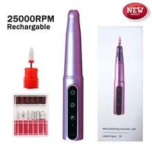 New Rechargable Nail Machine 25000RPM Cordless Nail Drill Machine Manicure Machine Electric 3 Speed for Acrylic Nails Home Salon
New Rechargable Nail Machine 25000RPM Cordless Nail Drill Machine Manicure Machine Electric 3 Speed for Acrylic Nails Home Salon