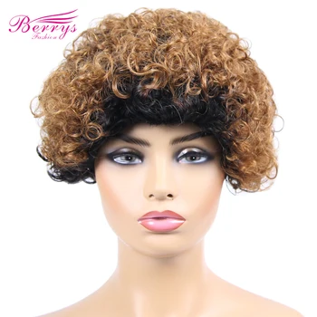 Berrys Fashion Malaysian Curly Wigs 6Inch Ombre Curly Wig Machine Made Side Part Short Human Hair Wigs with Baby Hair For Women
Berrys Fashion Malaysian Curly Wigs 6Inch Ombre Curly Wig Machine Made Side Part Short Human Hair Wigs with Baby Hair For Women