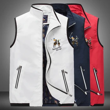 Big Size 4XL Men's Vest High Quality Embroidery Stand Collar Vests for Men Shark Jacket Sleeveless Casual Waistcoat Male
Big Size 4XL Men's Vest High Quality Embroidery Stand Collar Vests for Men Shark Jacket Sleeveless Casual Waistcoat Male