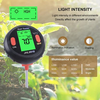 Automatic Soil PH Moisture Meter Backyard Gardening Plants Flower Vegetables Monitoring Temperature Light Tester
Automatic Soil PH Moisture Meter Backyard Gardening Plants Flower Vegetables Monitoring Temperature Light Tester