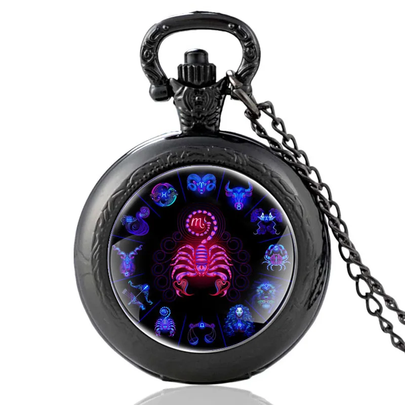 New Arrival Zodiac Scorpio Pattern Vintage Quartz Pocket Watch Pendant Clock Watch Men Women Jewelry Necklace Gifts
New Arrival Zodiac Scorpio Pattern Vintage Quartz Pocket Watch Pendant Clock Watch Men Women Jewelry Necklace Gifts