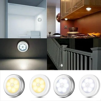 6led Night Light Smart Motion Sensor Lamp Night Light Wall Lighting Lamp Human Body Induction Kitchen Cabinet Night Lights
6led Night Light Smart Motion Sensor Lamp Night Light Wall Lighting Lamp Human Body Induction Kitchen Cabinet Night Lights