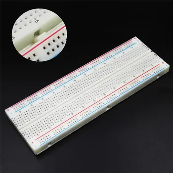 MB-102 Solderless Breadboard Protoboard 830 Tie Points 2 buses Test Circuit PCB Bread Board Test Develop DIY
MB-102 Solderless Breadboard Protoboard 830 Tie Points 2 buses Test Circuit PCB Bread Board Test Develop DIY