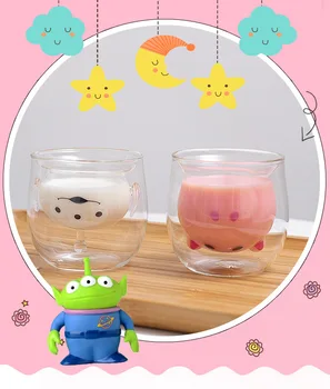 Creative Double Layer Glass Cartoon Pattern Double-Layer Insulated Glass Cup Safety Food-Grade Glass For Water Juice Milk Wine
Creative Double Layer Glass Cartoon Pattern Double-Layer Insulated Glass Cup Safety Food-Grade Glass For Water Juice Milk Wine
