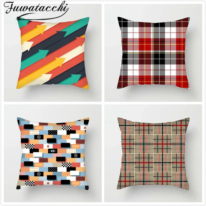 Fuwatacchi Striped Diamond Wave Pattern Throw Pillow Cover Colorful Geometric Cushion Cover For Home Sofa Decor Pillowcases 2019
Fuwatacchi Striped Diamond Wave Pattern Throw Pillow Cover Colorful Geometric Cushion Cover For Home Sofa Decor Pillowcases 2019