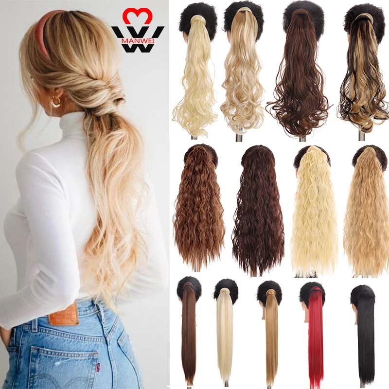 MANWEI Long Ponytail Straight Ponytail Hair Extension Synthetic Ponytail Hair with Black Blonde Brown Colors For Women
MANWEI Long Ponytail Straight Ponytail Hair Extension Synthetic Ponytail Hair with Black Blonde Brown Colors For Women