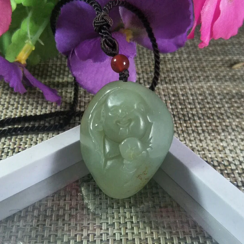 Natural Hetian Jade Hand Carved Buddha Jade Pendant Jewelry Lucky Exorcise Evil Spirits Auspicious Safety Amulet Fine Jewelry
Natural Hetian Jade Hand Carved Buddha Jade Pendant Jewelry Lucky Exorcise Evil Spirits Auspicious Safety Amulet Fine Jewelry