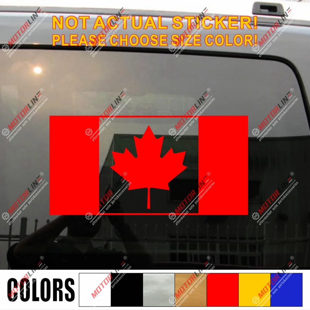 Флаг Канады Канадская наклейка кленовый лист автомобиль виниловая фотография |