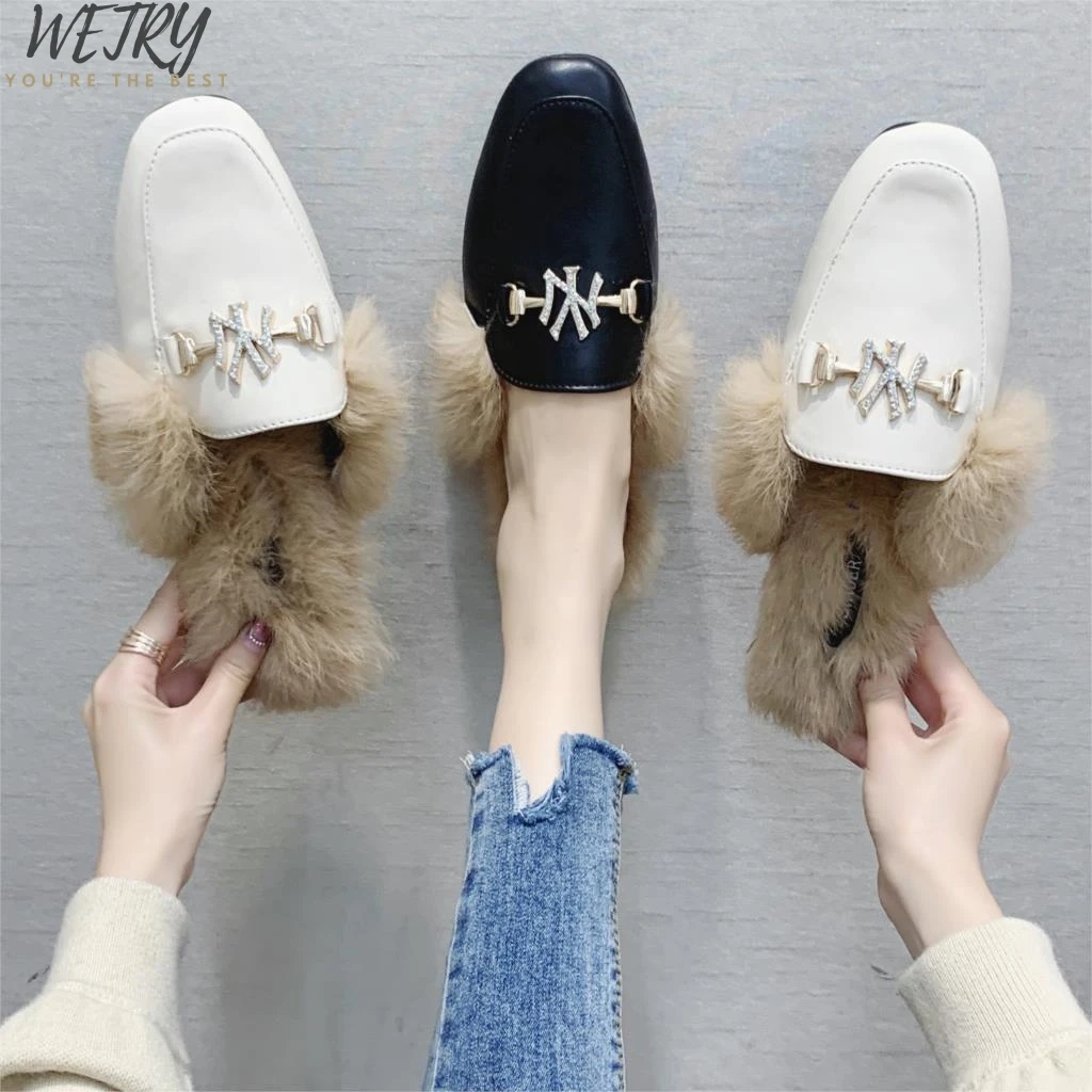 IN 2020 New Autumn Winter Outdoor Women Real Rex Rabbit Fur Mules Genuine Sheep Leather Warm Slippers Lazy Wear Shoes
IN 2020 New Autumn Winter Outdoor Women Real Rex Rabbit Fur Mules Genuine Sheep Leather Warm Slippers Lazy Wear Shoes