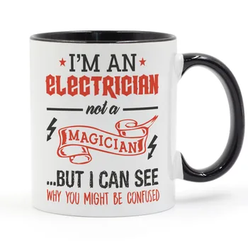 Electrician Not A Magician Coffee Mug Ceramic Cup Color Handle Colour Inside Gifts 11oz
Electrician Not A Magician Coffee Mug Ceramic Cup Color Handle Colour Inside Gifts 11oz