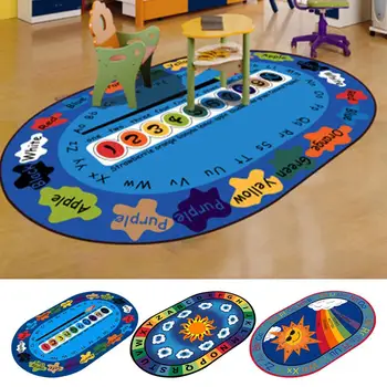 Oval Carpet Cartoon Washable Children's Room Early Education Kindergarten Living Room Bedroom Study Computer Chair Carpet
Oval Carpet Cartoon Washable Children's Room Early Education Kindergarten Living Room Bedroom Study Computer Chair Carpet