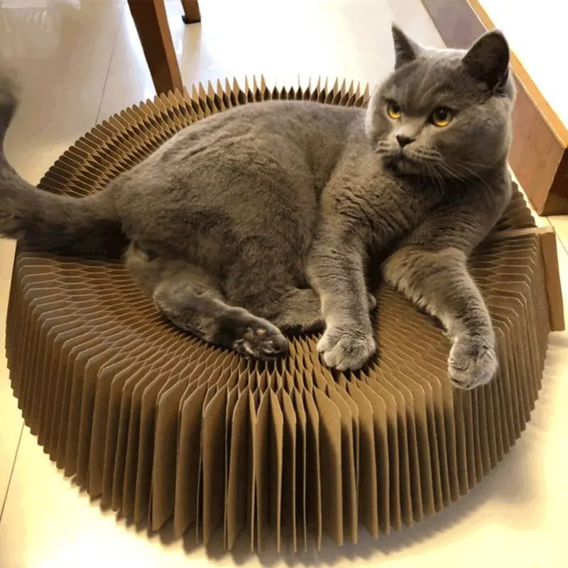 Corrugated Cardboard Cat Scratcher Lounge Bed Sofa Couch with Catnip for Kitten Q39B
Corrugated Cardboard Cat Scratcher Lounge Bed Sofa Couch with Catnip for Kitten Q39B