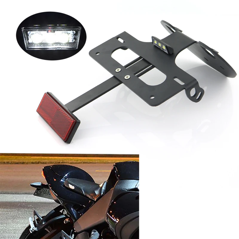 

Fit For Buell 1125 R 1125 CR 2008-2011 Rear Tail Tidy License Plate Holder Bracket Motorcycle Fender Eliminator kit Black