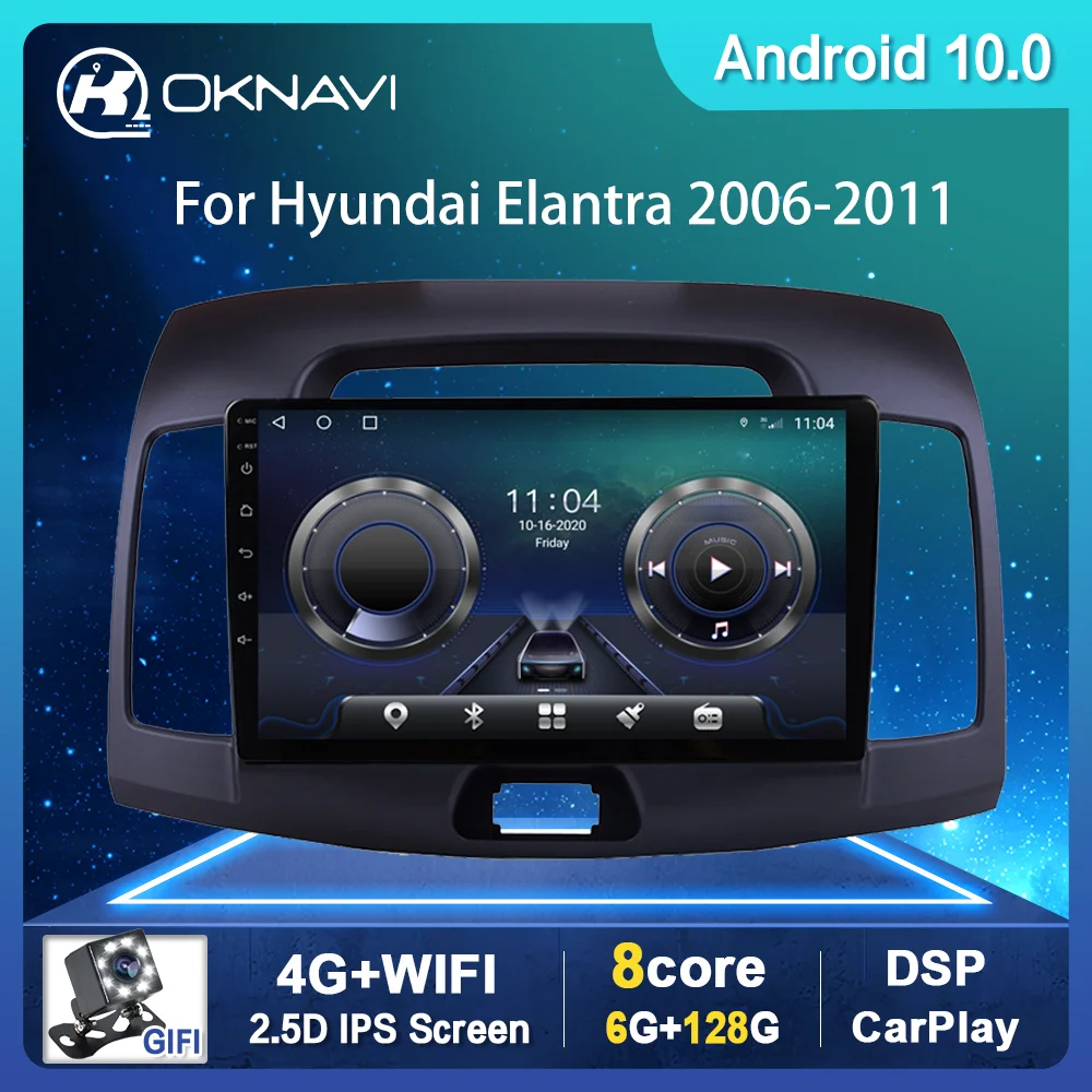 For Hyundai Elantra Car Radio Car Radios with Navigation 2006-2011 GPS Android 9.0 Auto Multimedia Video DVD Player 2din Stereo
For Hyundai Elantra Car Radio Car Radios with Navigation 2006-2011 GPS Android 9.0 Auto Multimedia Video DVD Player 2din Stereo