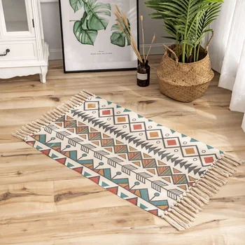 Ethnic Linen Cotton Woven Printed Area Rugs Tufted Tassels Plain Tapestry Throw Rug Washable Handmade Floor Mat Indoor Doormat
Ethnic Linen Cotton Woven Printed Area Rugs Tufted Tassels Plain Tapestry Throw Rug Washable Handmade Floor Mat Indoor Doormat