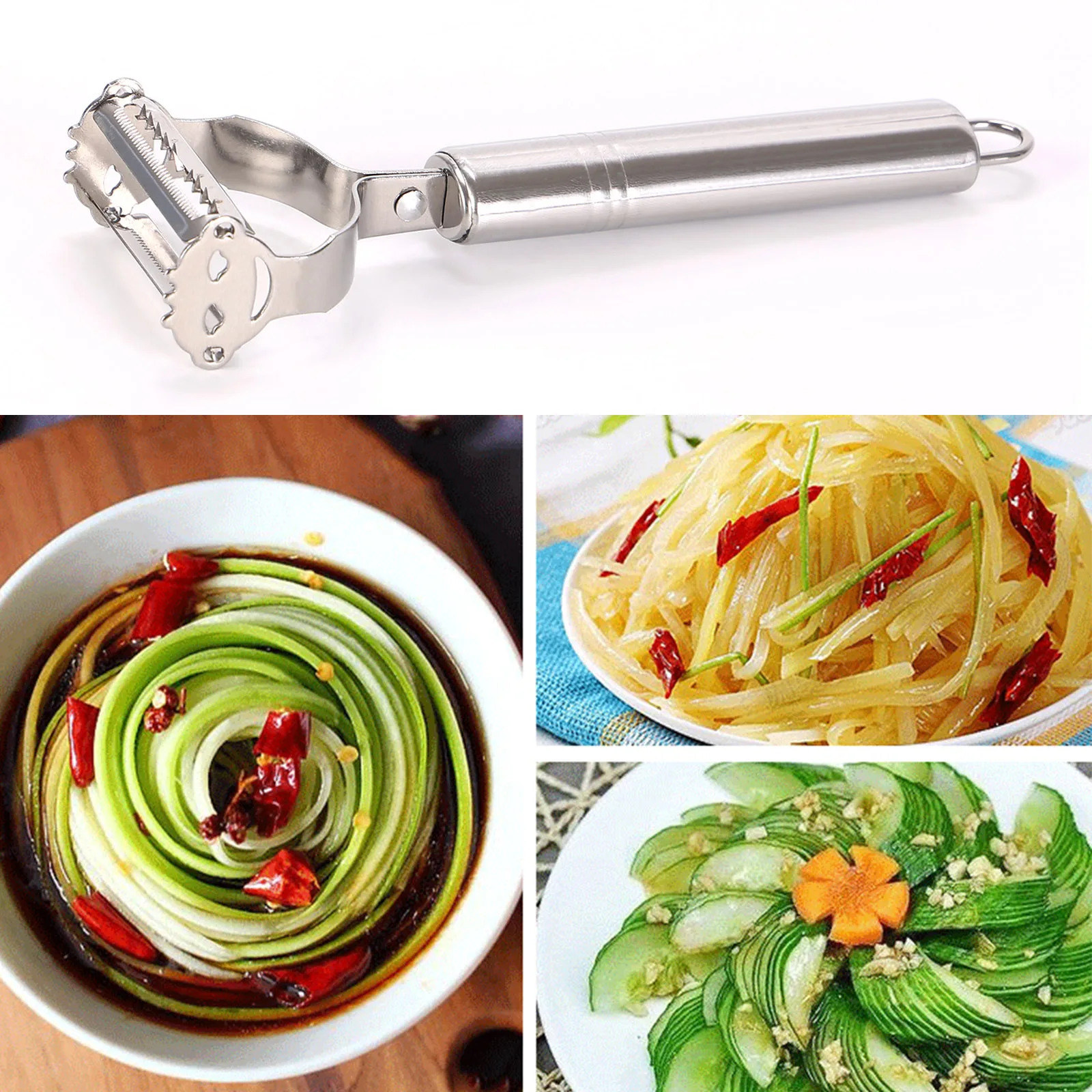 1Pc Fruit Vegetable Peeler Convenient Stainless Steel Slicer Carrots Julienne Cutter Parer Multifunctional Kitchen Cooking Tools
1Pc Fruit Vegetable Peeler Convenient Stainless Steel Slicer Carrots Julienne Cutter Parer Multifunctional Kitchen Cooking Tools