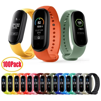 100Pcs Bracelet For Xiaomi Mi Band 5 Strap Silicone Soft Wristband Replace Colorful Straps For Mi Band 5 Bracelets Accessories
100Pcs Bracelet For Xiaomi Mi Band 5 Strap Silicone Soft Wristband Replace Colorful Straps For Mi Band 5 Bracelets Accessories