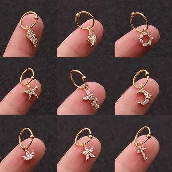 1PC New Fashion Classic Hoop Earring Gold Fake Cartilage Wing Leaf Flower Butterfly Moon Female Korean Huggies Loop Hoop Earring 
1PC New Fashion Classic Hoop Earring Gold Fake Cartilage Wing Leaf Flower Butterfly Moon Female Korean Huggies Loop Hoop Earring