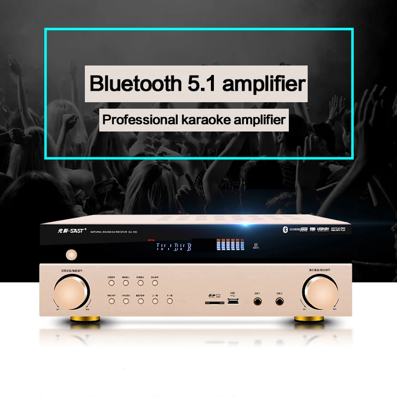 KYYSLB 750W 4-16ohm SU-180 Home High Power 5.1HIFI Bluetooth Amplifier Subwoofer Lossless Karaoke Theater | Электроника