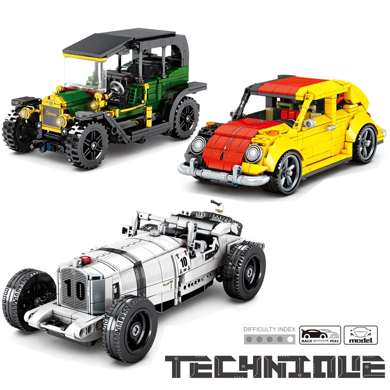Technic Car Model Building Blocks Moc Creator Bricks Pull Back Car City Classic Vintage Vehicle Constructor Toys For Kids Gifts
Technic Car Model Building Blocks Moc Creator Bricks Pull Back Car City Classic Vintage Vehicle Constructor Toys For Kids Gifts
