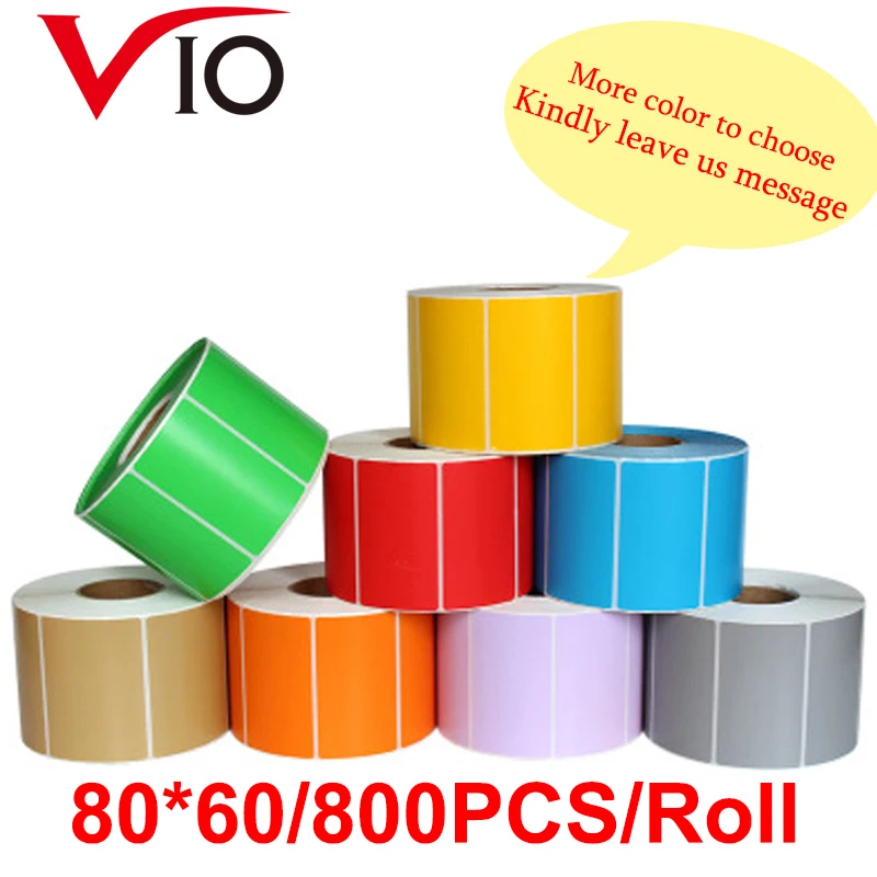 800pcs/roll Adhesive Thermal Color Label Sticker Paper Directly Print From Barcode Printer Waterproof Fast tag sticker
800pcs/roll Adhesive Thermal Color Label Sticker Paper Directly Print From Barcode Printer Waterproof Fast tag sticker