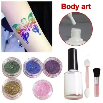 5 color Colorful Tattoo DIY 3D Diamond Glitter Tattoo Set Color Body Art Waterproof Face Painting Supplies Tattoo
5 color Colorful Tattoo DIY 3D Diamond Glitter Tattoo Set Color Body Art Waterproof Face Painting Supplies Tattoo