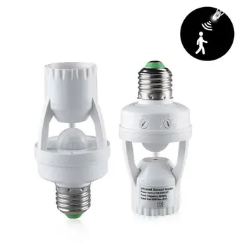 E27 Led Sensor Switch Base Auto Light Control Motion Activated Lamp Head Infrared Body Sensor Smart Lamp Holder
E27 Led Sensor Switch Base Auto Light Control Motion Activated Lamp Head Infrared Body Sensor Smart Lamp Holder