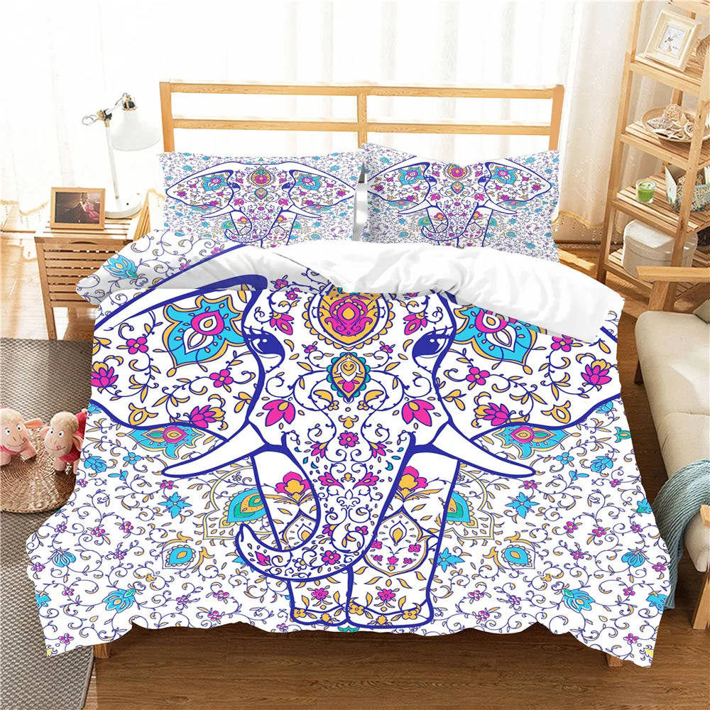 Double Bed Comforters Duvet Cover Bosnian Elephant Pattern Home Textiles with Pillowcase King Double Single Size
Double Bed Comforters Duvet Cover Bosnian Elephant Pattern Home Textiles with Pillowcase King Double Single Size
