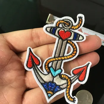 New Love Anchor Embroidery Patch Iron on Patches for Clothing Embroidered Applique Fabric Sticker Badge DIY Apparel Parches 
New Love Anchor Embroidery Patch Iron on Patches for Clothing Embroidered Applique Fabric Sticker Badge DIY Apparel Parches