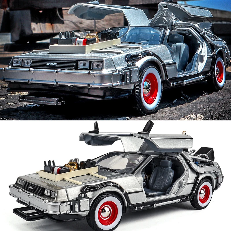 1/24 Scale Metal Alloy Car Diecast Model Part II Time Machine DMC-12 Colect Toy Back To The Future Movie Fly Wheels Fold Version
1/24 Scale Metal Alloy Car Diecast Model Part II Time Machine DMC-12 Colect Toy Back To The Future Movie Fly Wheels Fold Version