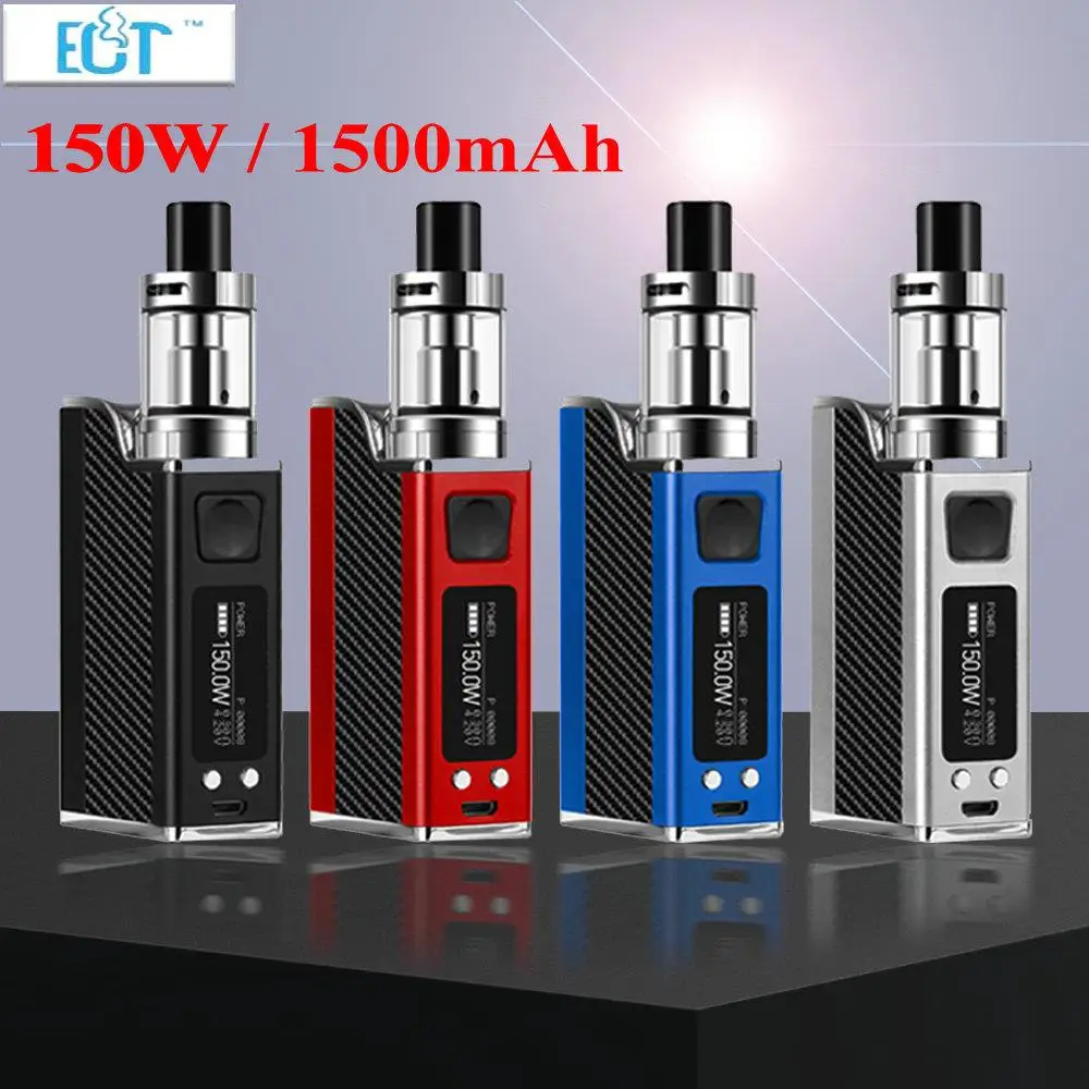 

New Polar Night 150w No liquid electronic cigarette vaporizer 2ml 1500mah 150w e cigarettes vape pen box mod kit hookah vaper