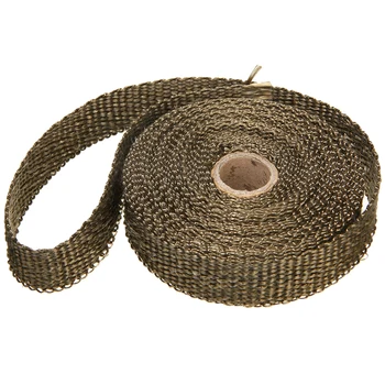 Hot Sale 15M Titanium Exhaust Header Heat Wrap High Temperature Resistance Wrap Heat Shield Tape with 6 Stainless Cable Ties
Hot Sale 15M Titanium Exhaust Header Heat Wrap High Temperature Resistance Wrap Heat Shield Tape with 6 Stainless Cable Ties