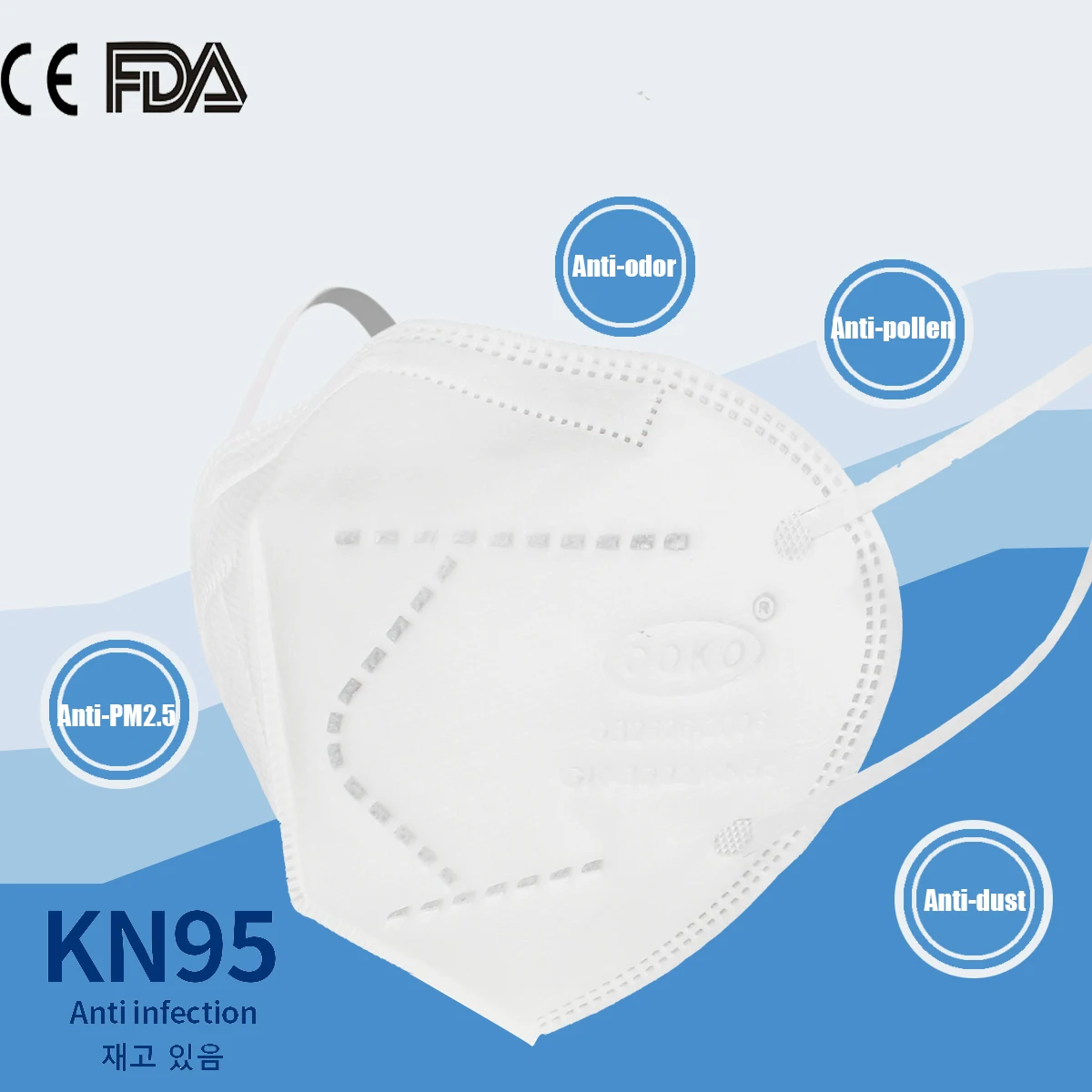 20pcs Pm2.5 N95 Dust Mask 3 Layers Filter Respirator Face Mask KN95 Mask Filter Against Droplelt N95 Mask as FFP2 mascherine
20pcs Pm2.5 N95 Dust Mask 3 Layers Filter Respirator Face Mask KN95 Mask Filter Against Droplelt N95 Mask as FFP2 mascherine
