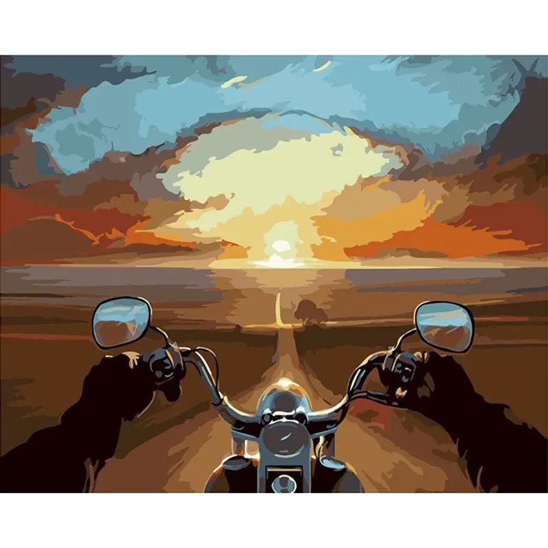 GATYZTORY DIY Painting By Numbers Motorcycle Landscape oil paint by numbers Drawing By Numbers Unique Gift Home Decor
GATYZTORY DIY Painting By Numbers Motorcycle Landscape oil paint by numbers Drawing By Numbers Unique Gift Home Decor