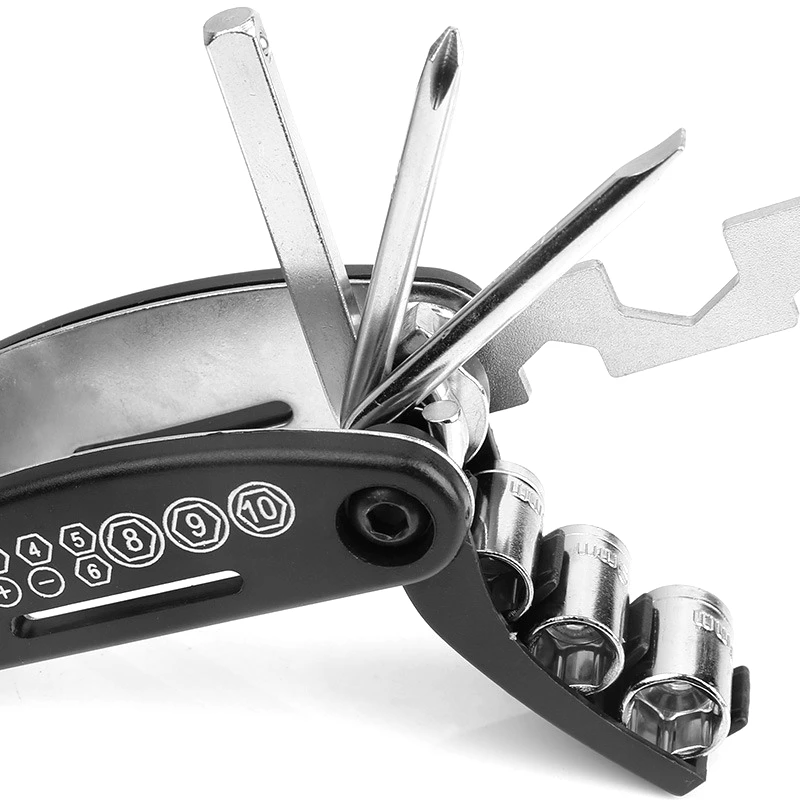 15 in 1 Multifunction Bicycle Repair Tools Kit Hex Spoke Cycling Screwdriver Tool MTB Mountain Cycling Bike Repair Tools
15 in 1 Multifunction Bicycle Repair Tools Kit Hex Spoke Cycling Screwdriver Tool MTB Mountain Cycling Bike Repair Tools