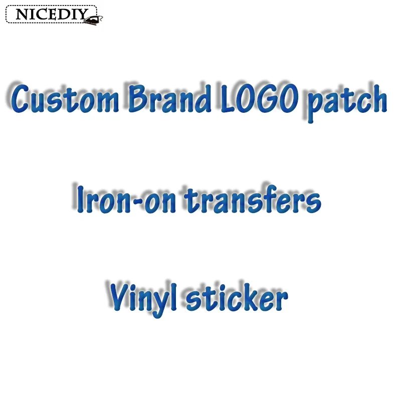 Nicediy Custom LOGO Brand Patches Heat Transfer Vinyl Sticker Iron On Transfers For Clothes Stripe ironing stickers Aqqlique DIY
Nicediy Custom LOGO Brand Patches Heat Transfer Vinyl Sticker Iron On Transfers For Clothes Stripe ironing stickers Aqqlique DIY
