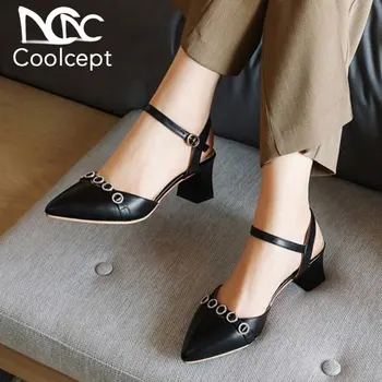 Coolcept Spring Summer Women Pumps Shoes Fashion Slingbacks Buckle Shoes Women Modern Pointed Toe Crystal Footwear Size 34-43
Coolcept Spring Summer Women Pumps Shoes Fashion Slingbacks Buckle Shoes Women Modern Pointed Toe Crystal Footwear Size 34-43