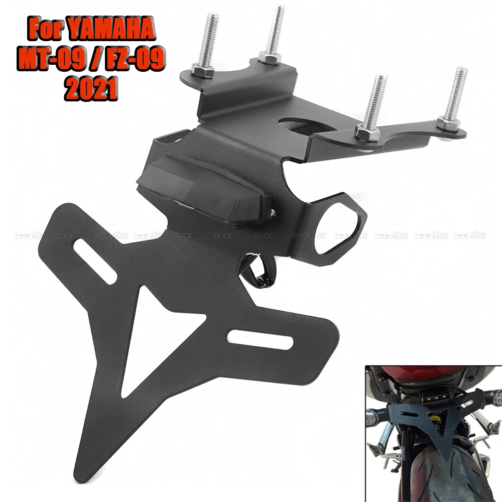 

Tail Tidy License Plate Holder For Yamaha MT-09 FZ-09 MT09 FZ09 2021 2022 Motorcycle Rear Fender Eliminator Mount Bracket