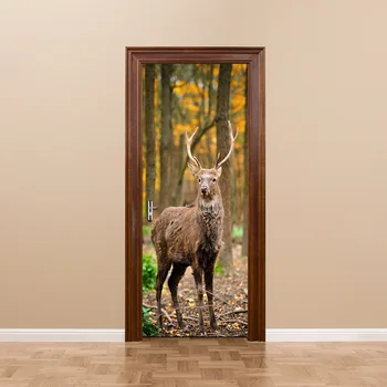Funlife imitation 3D door paste Deer wood door in the forest refurbished self-adhesive decorative Watergate stickers
Funlife imitation 3D door paste Deer wood door in the forest refurbished self-adhesive decorative Watergate stickers