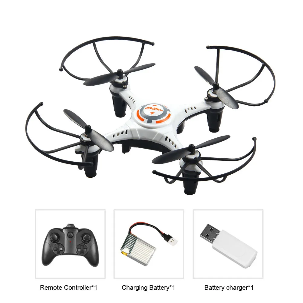 2.4G 4 Channel Gyro Headless Mode One Key Return Descend Remote Control Forward 3D Flips Mini RC Quadcopter Altitude Hold Gift
2.4G 4 Channel Gyro Headless Mode One Key Return Descend Remote Control Forward 3D Flips Mini RC Quadcopter Altitude Hold Gift