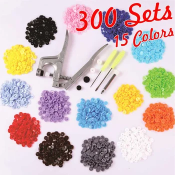 300 Set T5 Plastic Resin Snap Button Press Stud Cloth Button Press Machine Sewing Tool + U Shape Fastener Snap Pliers KAM Button
300 Set T5 Plastic Resin Snap Button Press Stud Cloth Button Press Machine Sewing Tool + U Shape Fastener Snap Pliers KAM Button