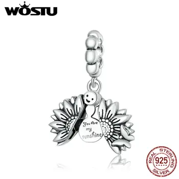 WOSTU Authentic 925 Sterling Silver Sunflower with Smiling Face Beads for Making Silver Charm fit Original Bracelet FIC1661
WOSTU Authentic 925 Sterling Silver Sunflower with Smiling Face Beads for Making Silver Charm fit Original Bracelet FIC1661