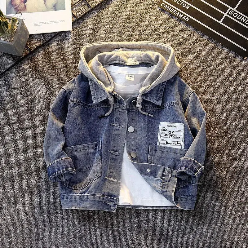2022 Jeans Jacket Boys Kids Denim Autumn Hooded Coat Outerwear Baby Toddler Outfit Children Windbreaker 6 8 9 10 Years
2022 Jeans Jacket Boys Kids Denim Autumn Hooded Coat Outerwear Baby Toddler Outfit Children Windbreaker 6 8 9 10 Years