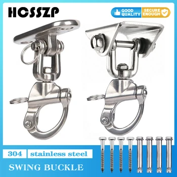 Stainless Steel Spring Shackle Fixed Base Rotation 360 Degree Hammock Mount Ceiling Hook Suspension Strap Trainer Mount Anchor
Stainless Steel Spring Shackle Fixed Base Rotation 360 Degree Hammock Mount Ceiling Hook Suspension Strap Trainer Mount Anchor