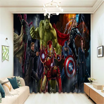 Ironman Captain America Super Hero 2 Panels/Set Curtain Block out Fabric Drapes Thermal Insulated Window Curtains Living Room
Ironman Captain America Super Hero 2 Panels/Set Curtain Block out Fabric Drapes Thermal Insulated Window Curtains Living Room