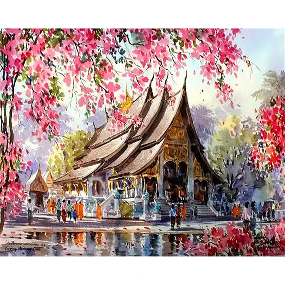 Architecture Theme DIY Oil Painting Paint by Numbers with 4050 Colorful Canvas and Inner frame for kill time and bored
Architecture Theme DIY Oil Painting Paint by Numbers with 4050 Colorful Canvas and Inner frame for kill time and bored