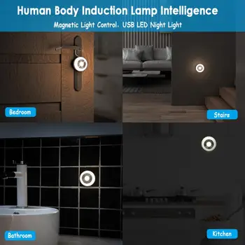 Mini Night Light Body Sensor Light Charging Induction Nightlight Lamp Infrared Induction Hook Light For Children Kids Bedroom
Mini Night Light Body Sensor Light Charging Induction Nightlight Lamp Infrared Induction Hook Light For Children Kids Bedroom