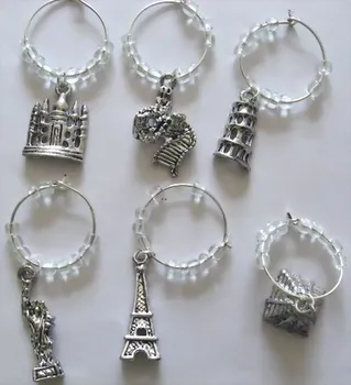 50 Sets Retro Silver Beads Wine Glass Charms World Interest Place Club Party Decoration Prom Gift Wine Cup Signs
50 Sets Retro Silver Beads Wine Glass Charms World Interest Place Club Party Decoration Prom Gift Wine Cup Signs